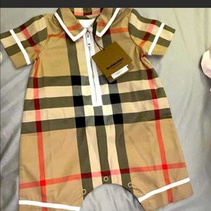 Burberry onesie unisex 3months tags included brand new